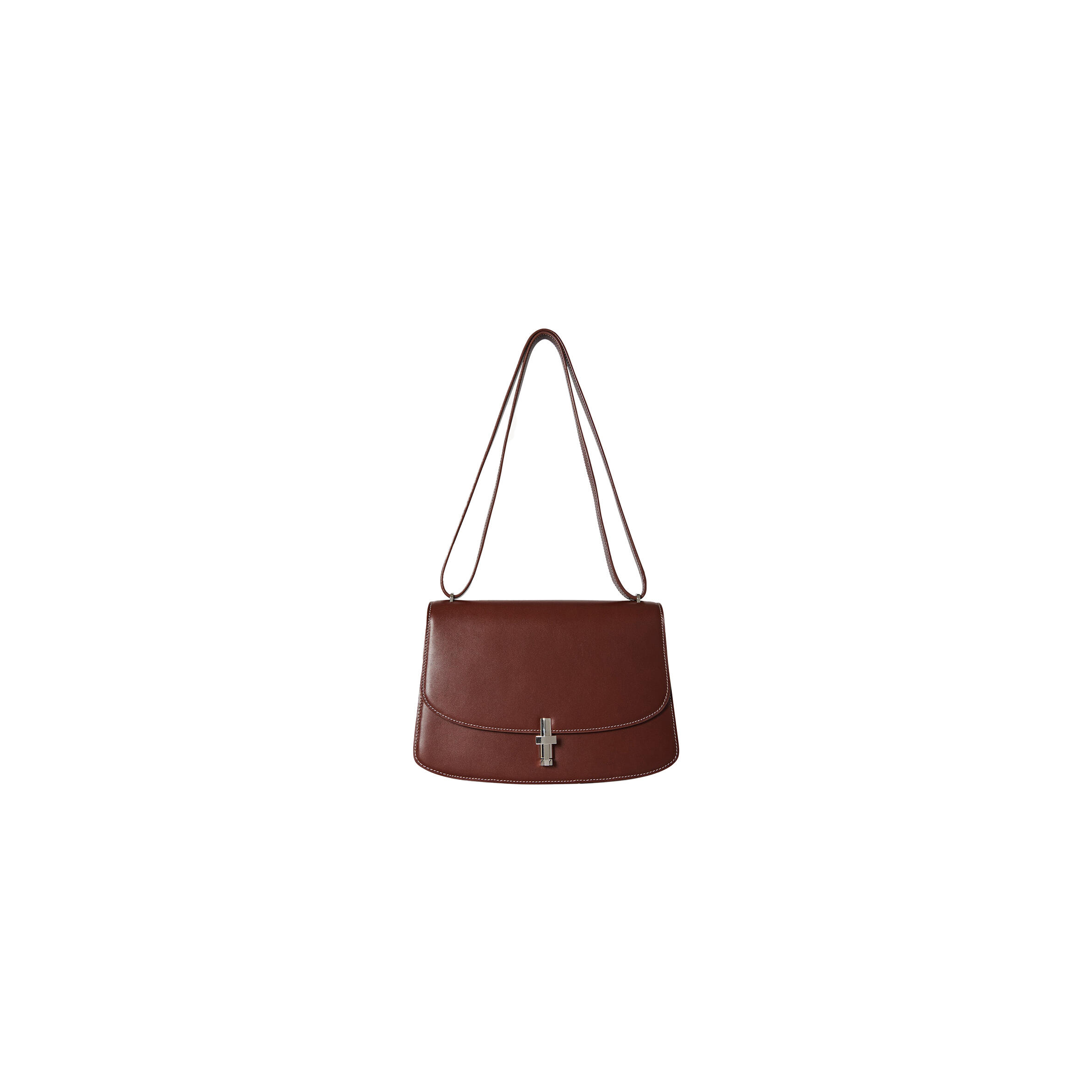 The R0w SOFIA 10.00 SHOULDER BAG IN LEATHER CHERRY WOOD W1570L60CHYWD (25*18*8cm） Master Quality